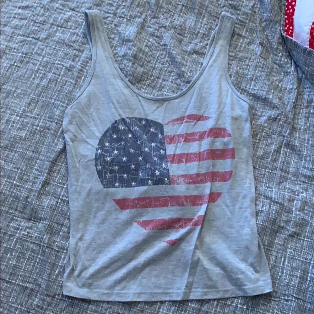 American flag tank